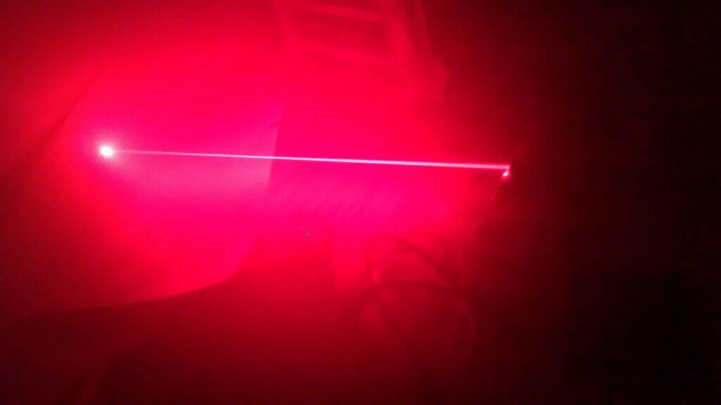 Burning Red Laser
